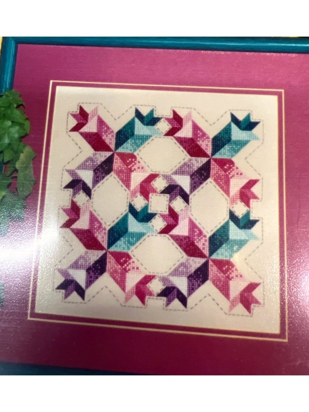 RARE Blazing Star Quilt Cross-Stitch Pattern By Simply Old-Fashioned